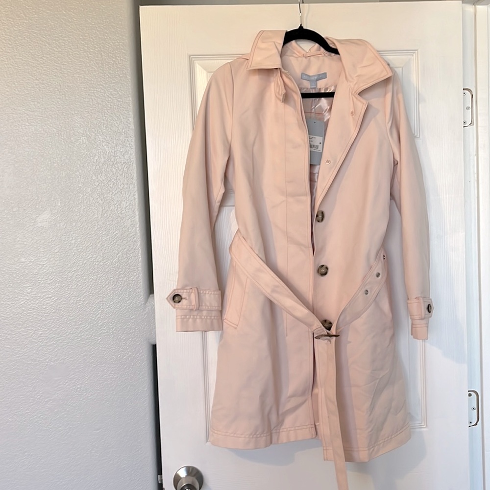 Antonio Melani pink trench coat size small NWT!!!!